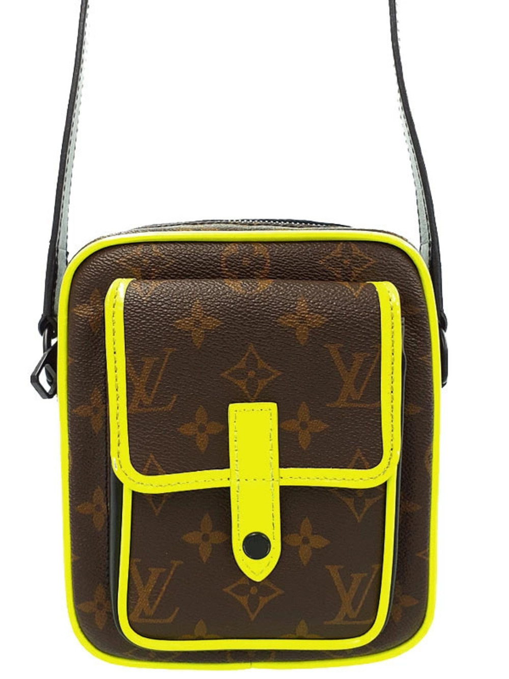 Louis Vuitton Monogram Macassar Brown Christopher Wearable Wallet Shoulder Bag